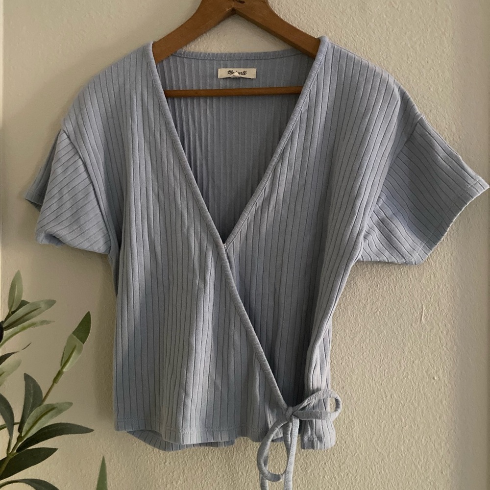 Madewell Blue Short Sleeve
